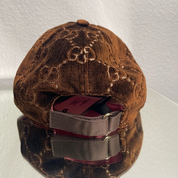 Gucci Velvet Monogram Baseball Cap - Picture 5 of 7